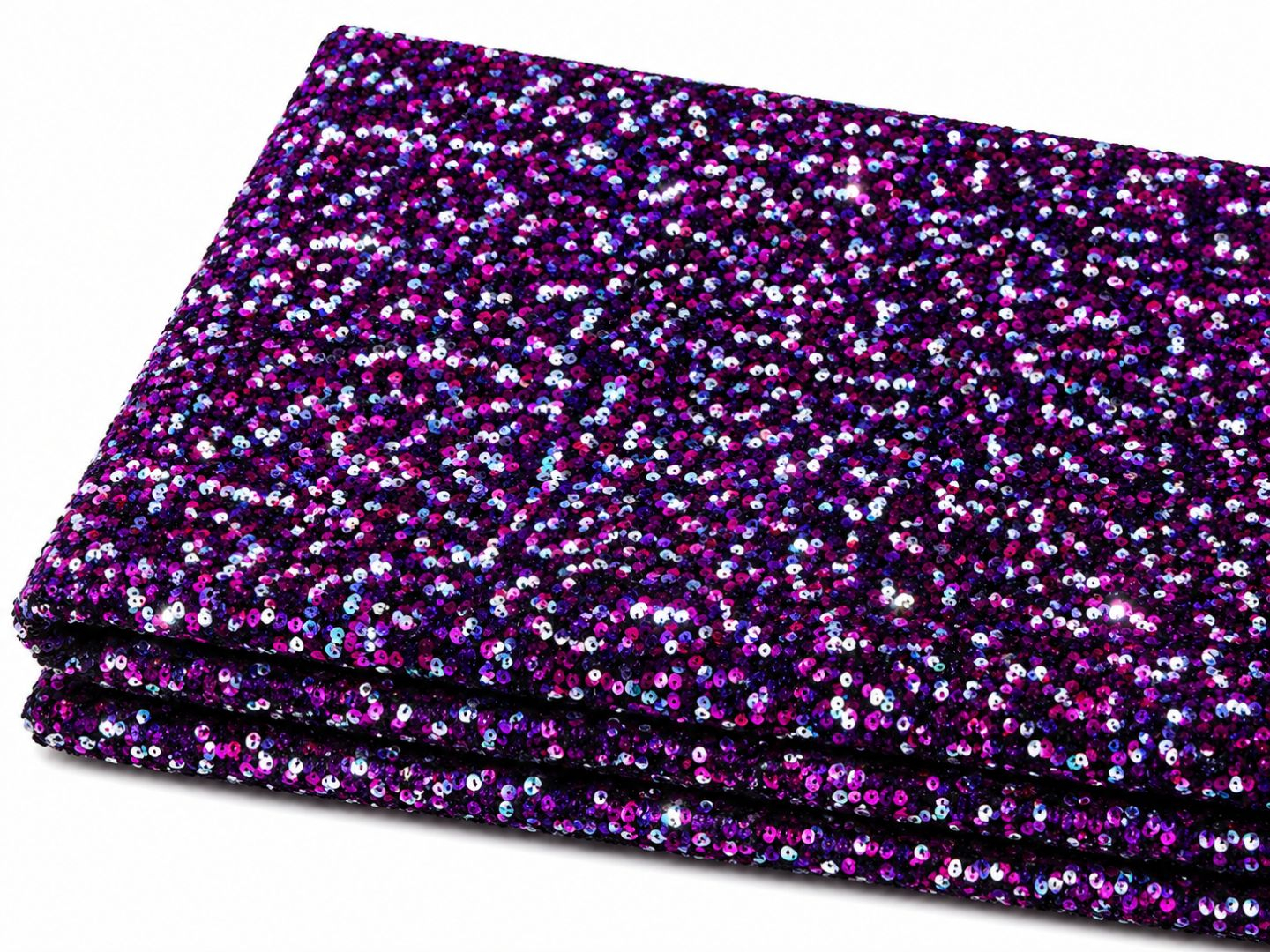 Premium Purple Iridescent Sequence Fabric